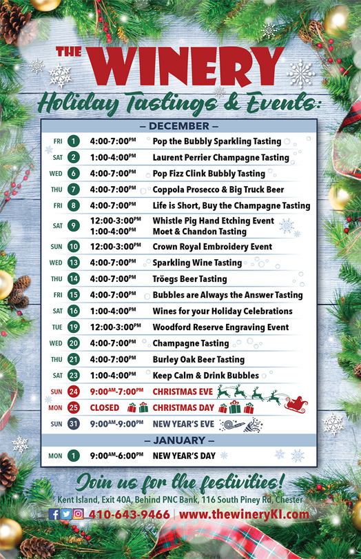 Holiday calendar events
